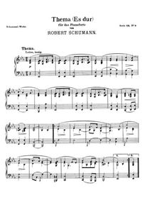 Robert Schuman Theme en mib - Robert Schumann